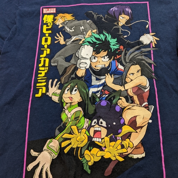 My Hero Academia Funimation T Shirt Size S Navy Anime. - Picture 4 of 4